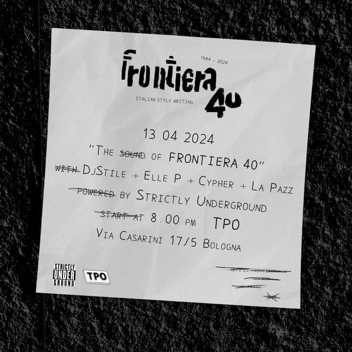 Al momento stai visualizzando THE SOUND OF FRONTIERA 40 – TPO