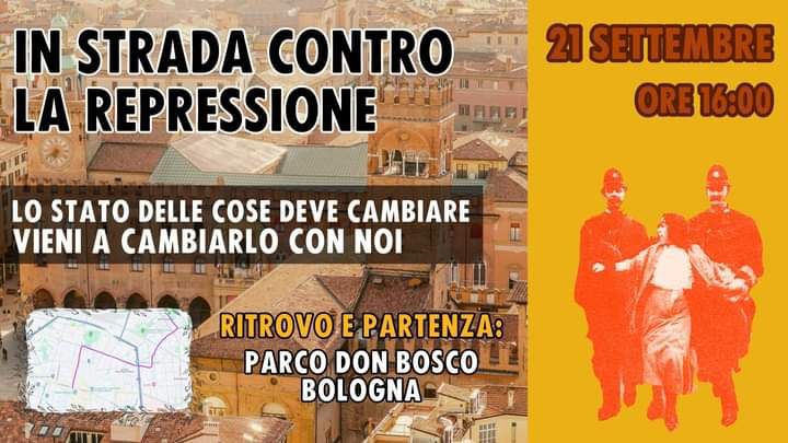 Al momento stai visualizzando In strada contro la repressione – manifestazione