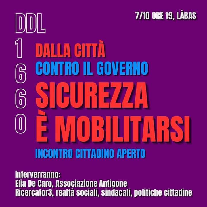 Scopri di più sull'articolo Dalla città contro il governo – Sicurezza è mobilitarsi