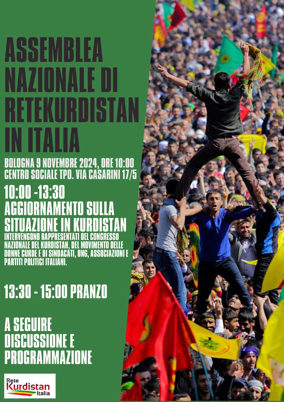 Assemblea nazionale di Rete Kurdistan in Italia