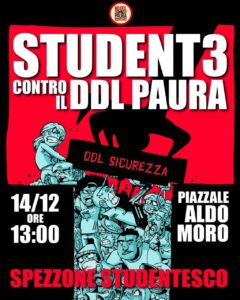 Scopri di più sull'articolo Student3 contro il DdL Paura