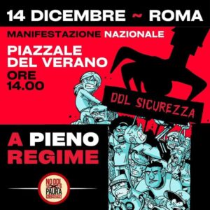 Scopri di più sull'articolo Manifestazione nazionale No DdL Sicurezza