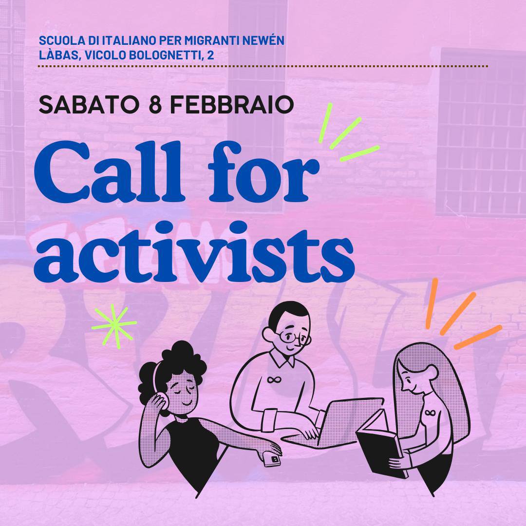 Al momento stai visualizzando Call for activists – Scuola di italiano Newén