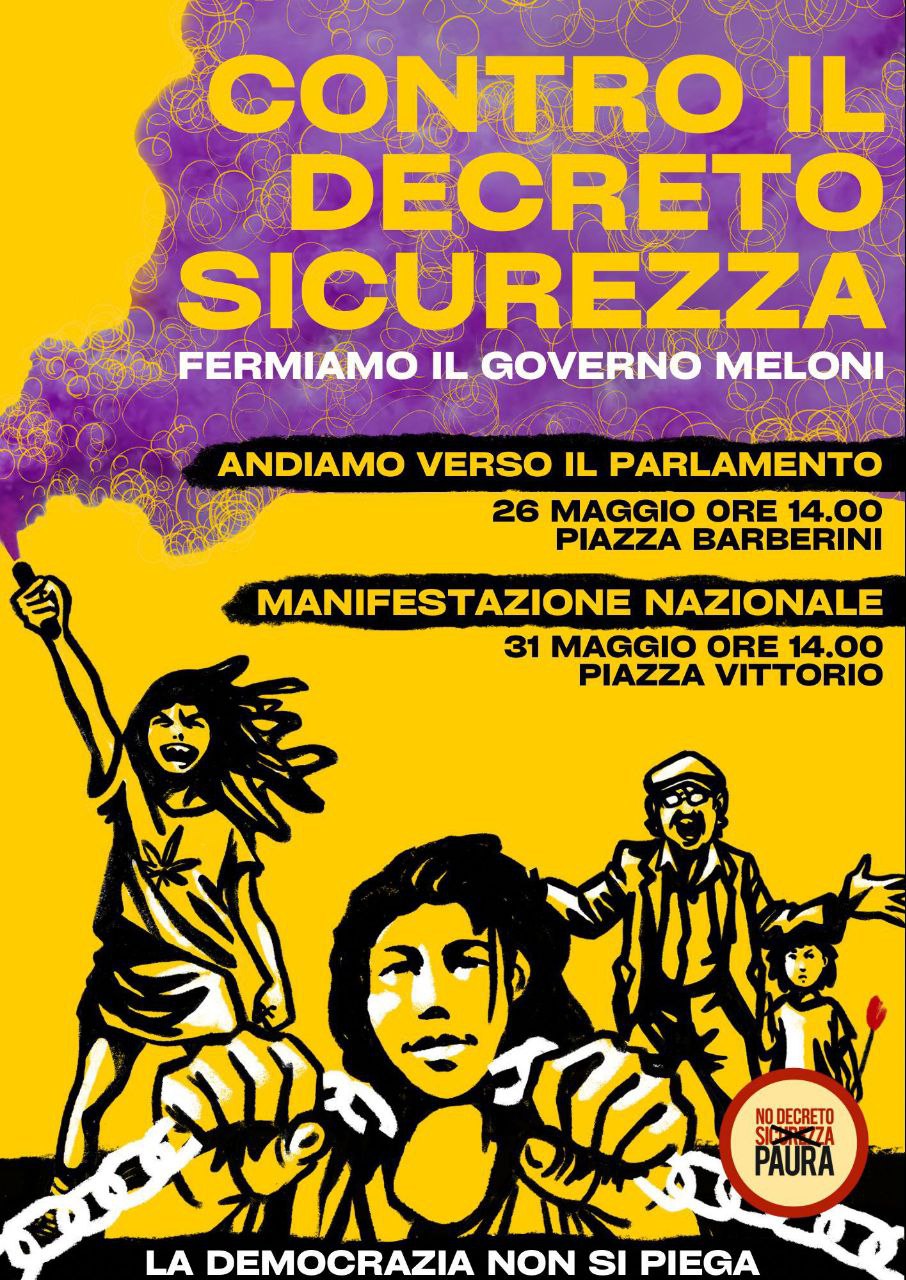 Scopri di più sull'articolo Contro il Decreto Sicurezza – Fermiamo il governo Meloni