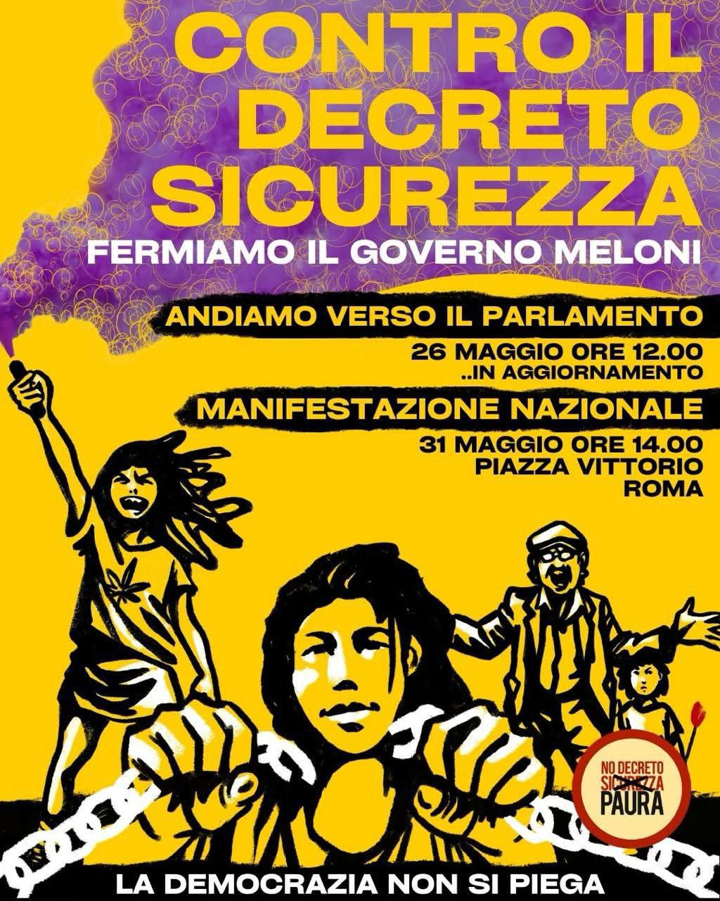 Scopri di più sull'articolo Contro il Decreto Sicurezza – Fermiamo il governo Meloni