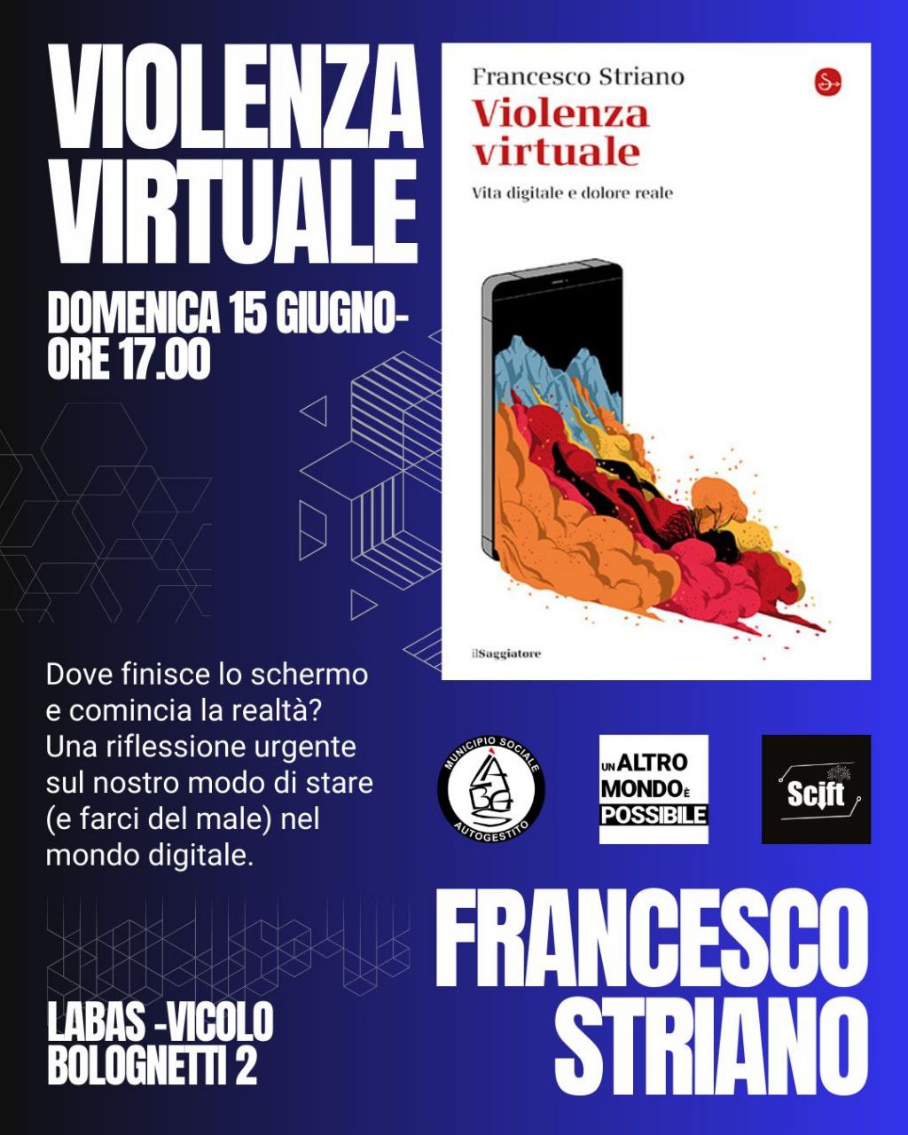 Presentazione di "Violenza virtuale. Vita digitale, dolore reale"