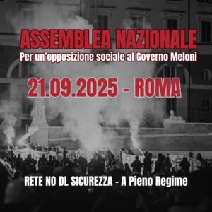 Scopri di più sull'articolo Per un’opposizione sociale al governo Meloni – assemblea nazionale domenica 21 settembre a Roma