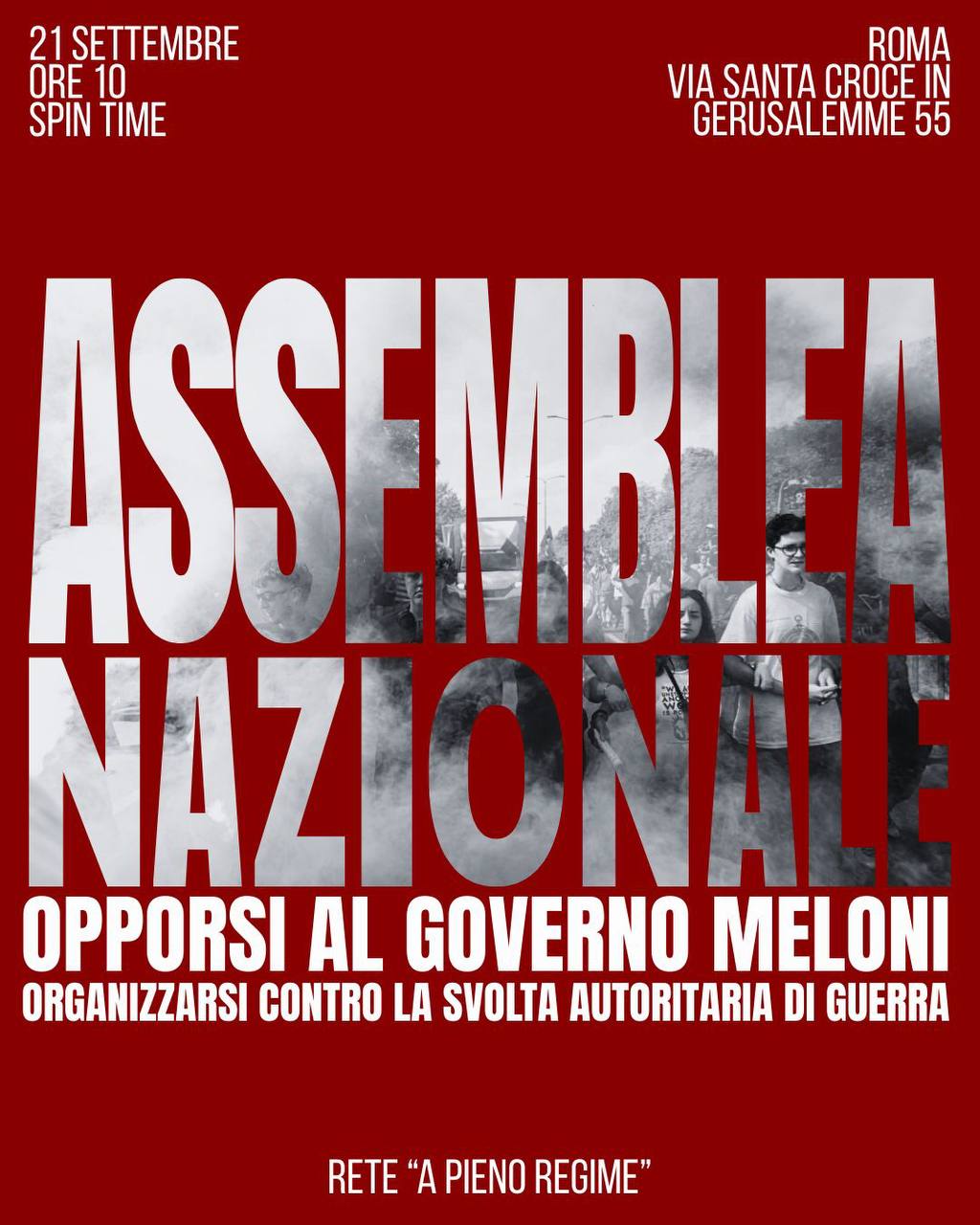 Scopri di più sull'articolo Assemblea nazionale della Rete A Pieno Regime