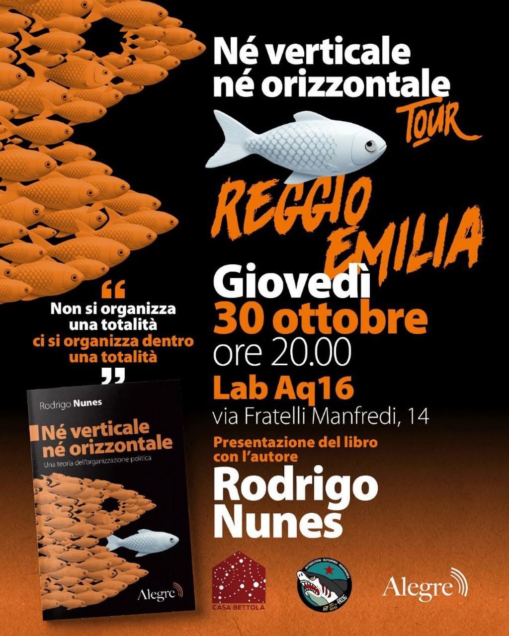 Presentazione Nè verticale nè orizzontale al Lab Aq16