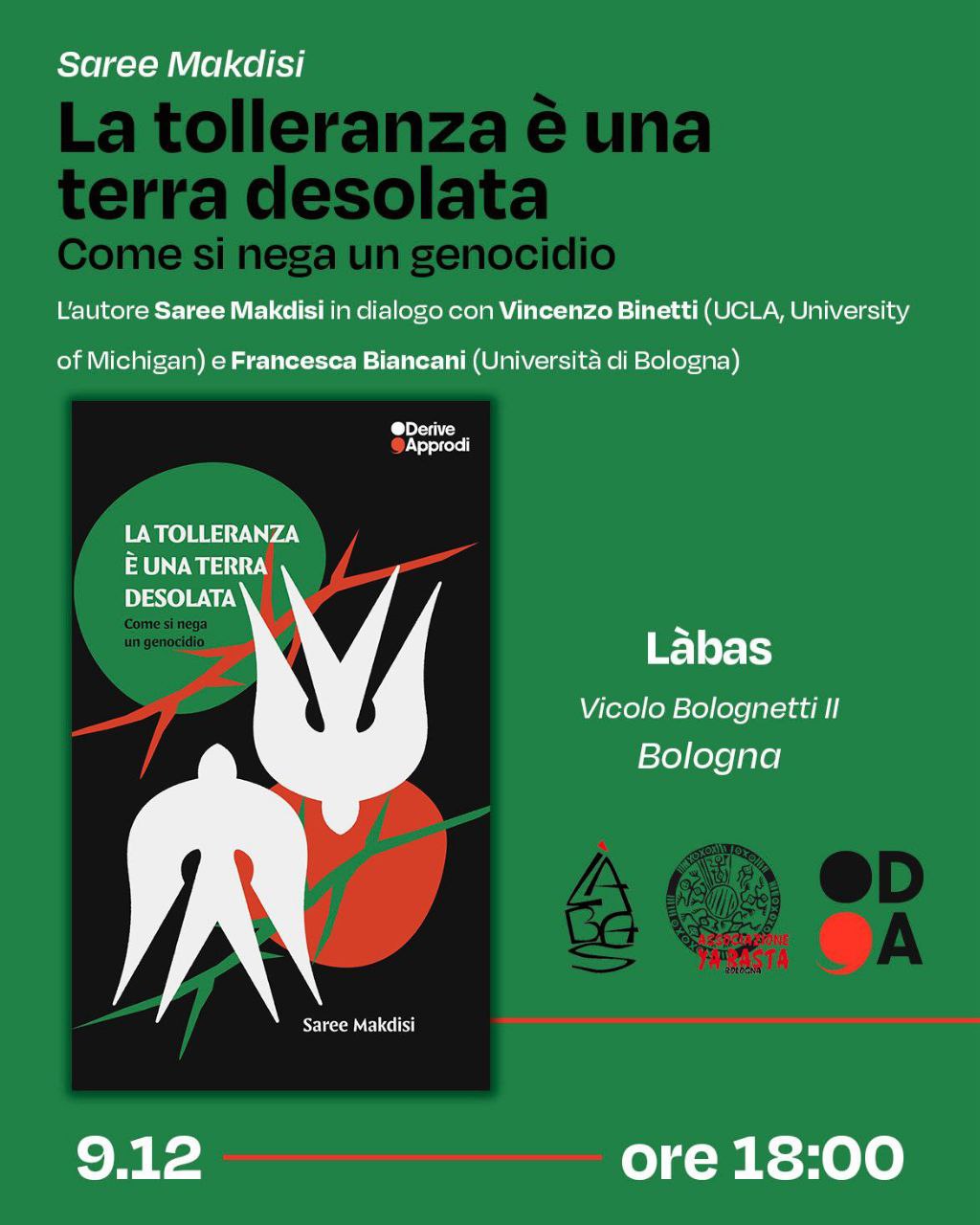 La tolleranza è una terra desolata