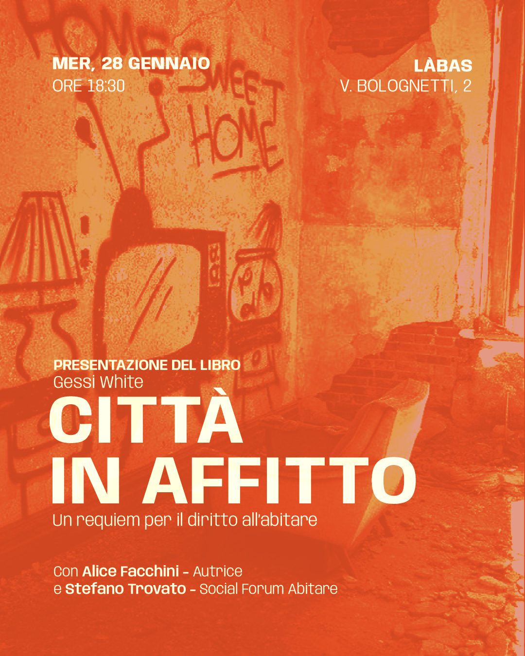 Presentazione del libro "Città in affitto" e discussione