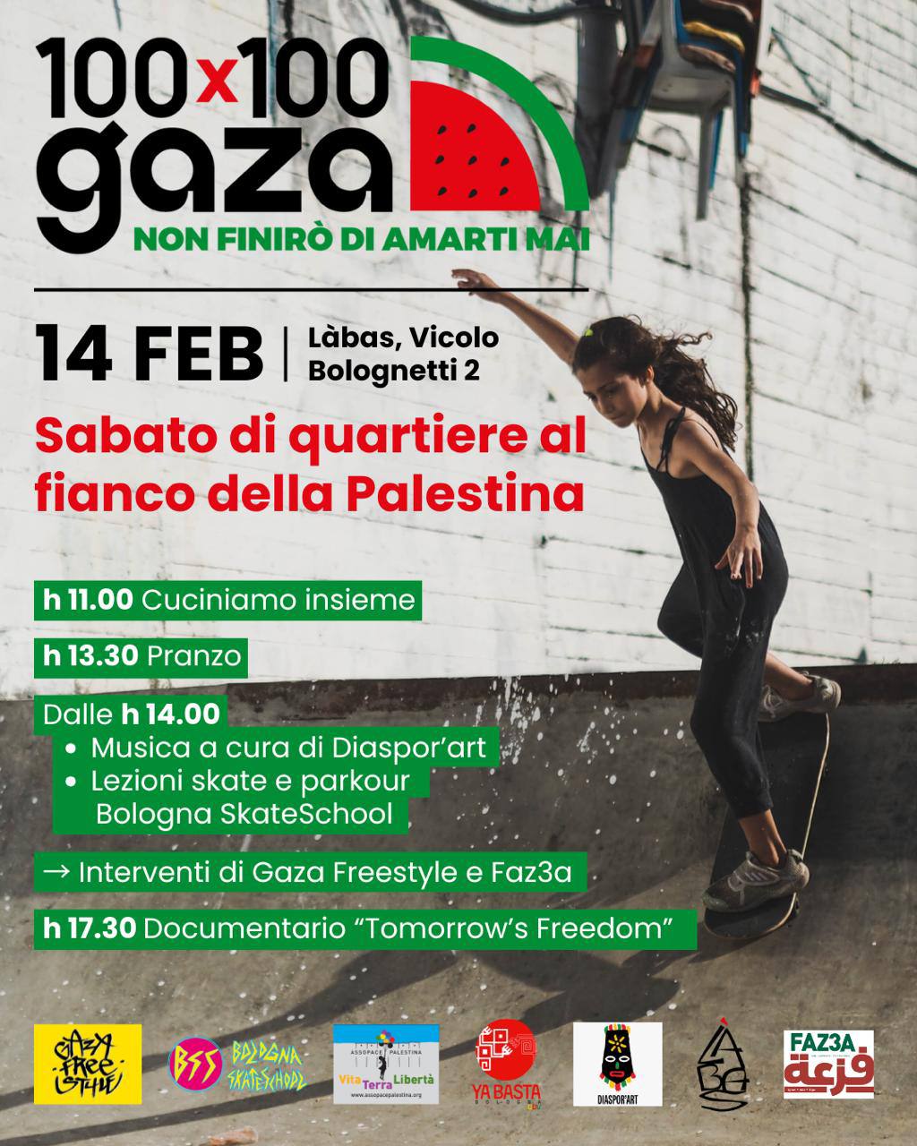 Sabato di quartiere al fianco della Palestina