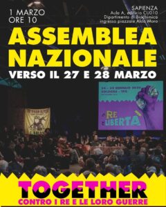 Scopri di più sull'articolo Assemblea nazionale verso il 27 e 28 marzo