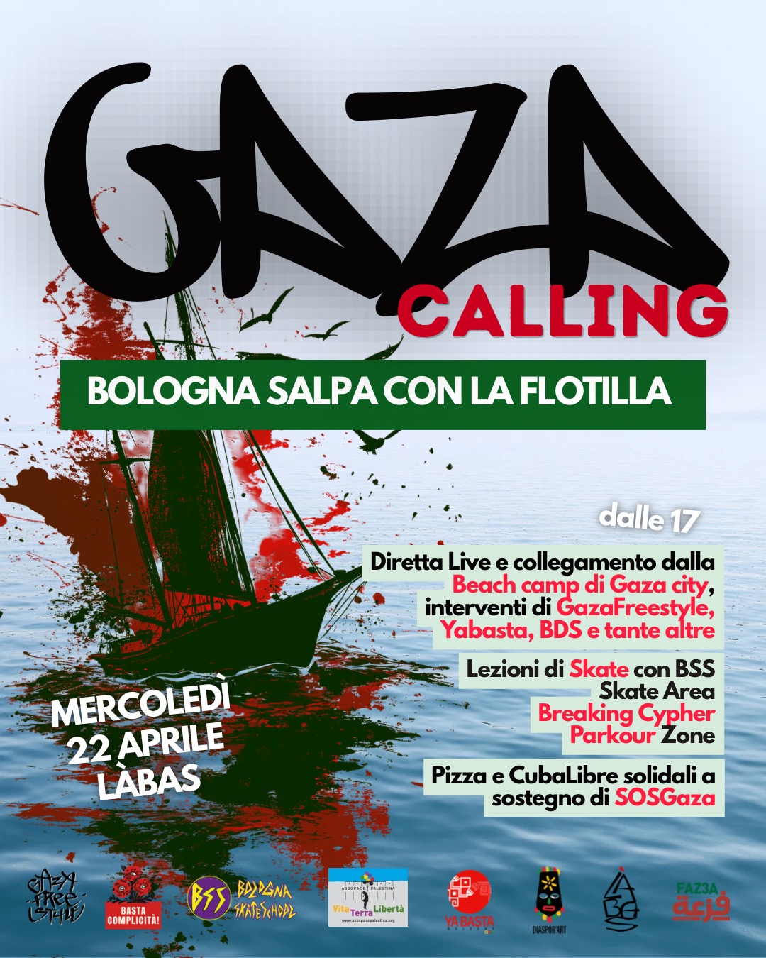 GazaCalling! Bologna salpa con la Flotilla