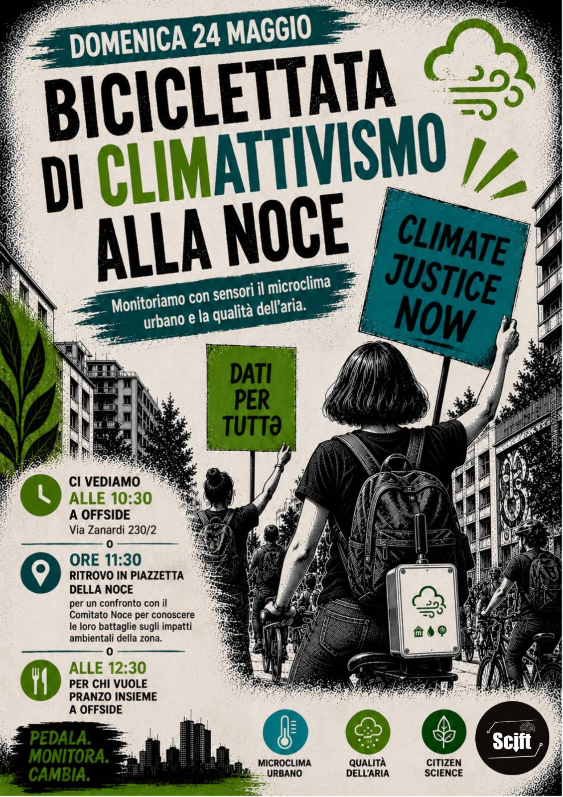 Biciclettata di climattivismo alla Noce